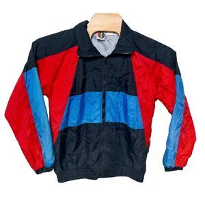 Vintage 80’s London Fog‎ Windbreaker Color Block Mens Large